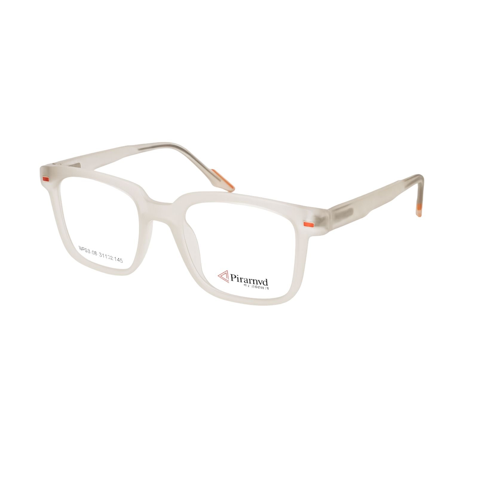 Piramyd Lightweight Matte White Rectangle Spectacle Frame (3) Piramyd Lightweight Matte White Rectangle Spectacle Frame - Image 1