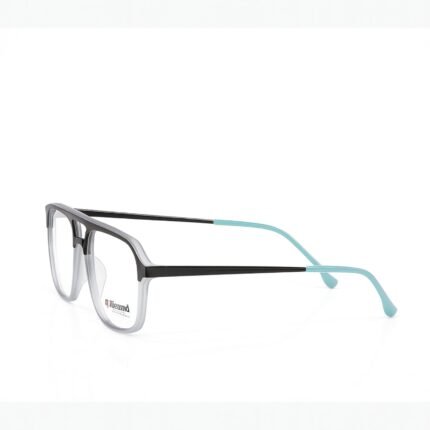 Piramyd New Design Dual-Tone Rectangle Eyeglass Frame – Black & Crystal - Image 3