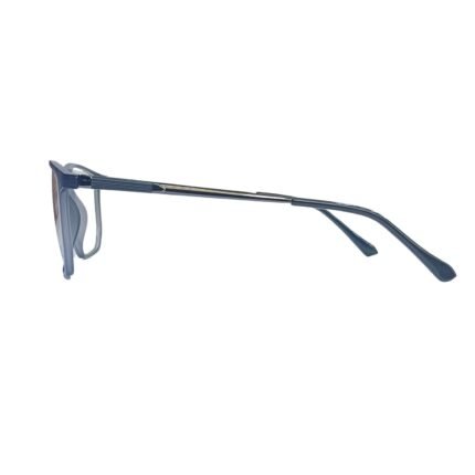 Trends Matte Blue Rectangle Eyeglass Frame - Image 3