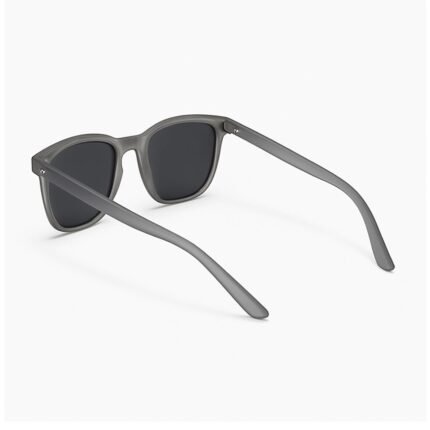 Unisex Matte Grey UV-Protected Sunglasses - Image 3