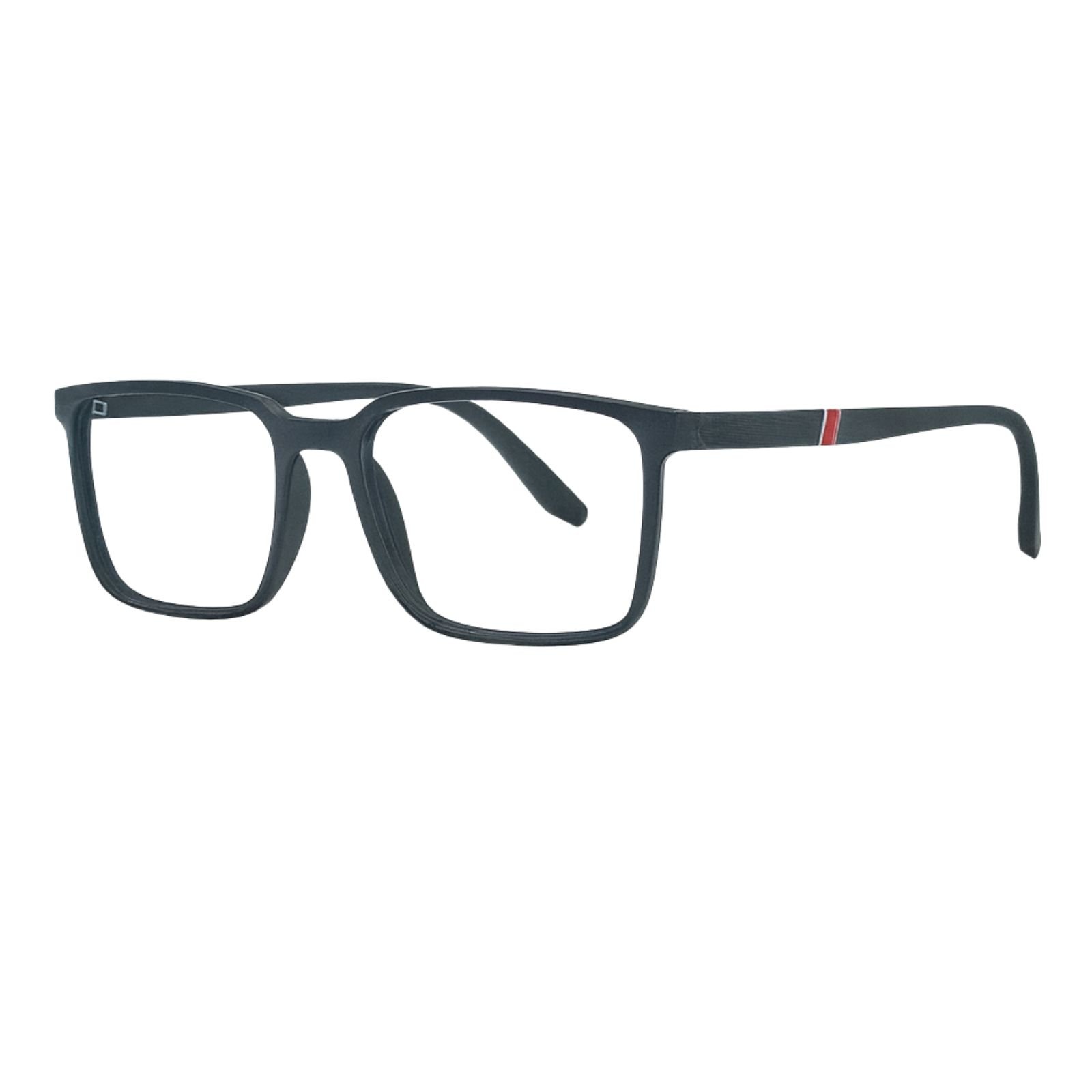 Black Everyday Wear Rectangle Frame (3) Matt Black Everyday Wear Rectangle Frame - Image 1