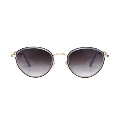 Elegant Gold-Tone Oval Sunglasses for Everyday Style - Image 2
