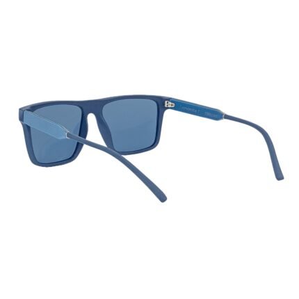 Matte Navy Blue Square Polarized Sunglasses - Image 3