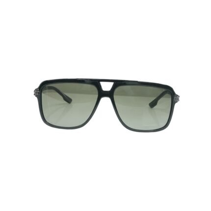 Premium Metal-Frame Aviator Sunglasses – Green Lens Edition - Image 2